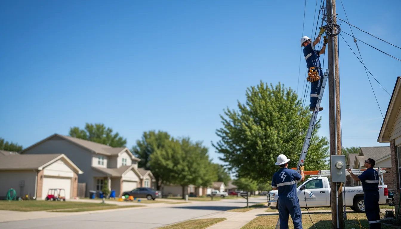 Residential electrician providing installation services in Hayes, LA